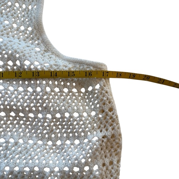 Anthropologie Daily Practice Twofer Sweater Knit Mini Dress Cream Medium Boho - Picture 10 of 15